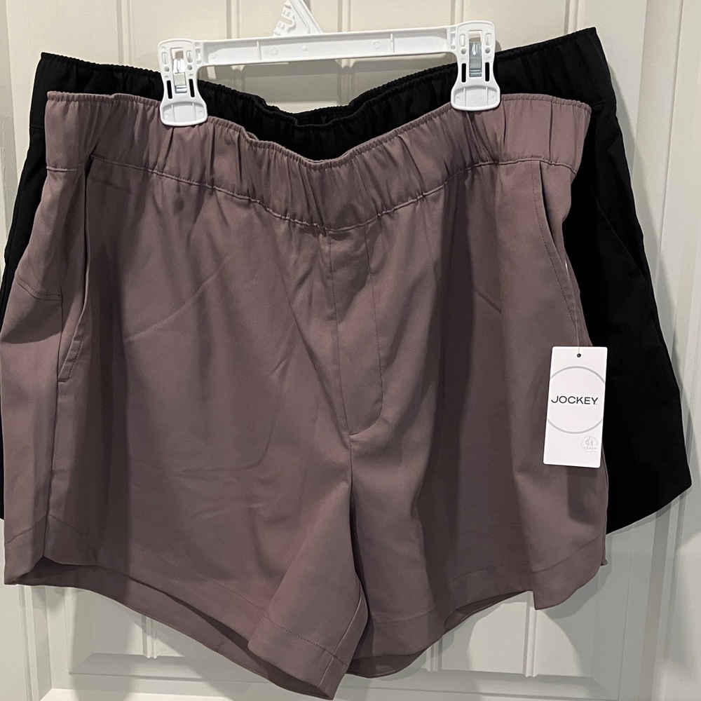 JOCKEY Shorts Woven X 2 BLACK DUSK Sz XL